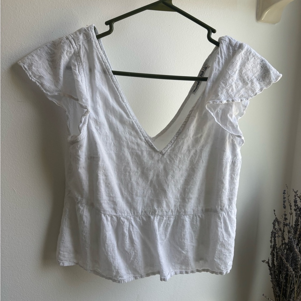 Abercrombie & Fitch White Blouse